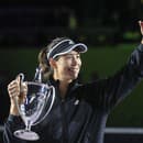 Na snímke tenistka Garbine Muguruzová sa stala prvou španielskou víťazkou MS WTA Tour. 