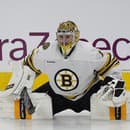 Brankár Bostonu Jeremy Swayman má veľkú zásluhu na výhre Bruins.