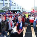 Skvelá atmosféra pred zápasom Slovensko - Poľsko