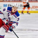 Slovenský hokejista Adam Sýkora v drese New York Rangers.