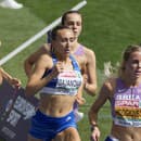 Slovenská atlétka Gabriela Gajanová (uprostred) v prvom semifinále v behu na 800 m na atletických ME v Ríme.