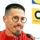 Marek Hamšík na tlačovej konferencii.