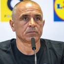 Na snímke tréner slovenskej futbalovej reprezentácie Francesco Calzona počas tlačovej konferencie Slovenského futbalového zväzu (SFZ) po návrate z majstrovstiev Európy 2024 v Nemecku. 