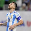 Lionel Messi v drese Argentíny.