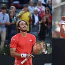 Stefanos Tsitsipas a Paula Badasaová.