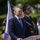 Prezident SR Peter Pellegrini  počas skladania sľubu slovenskej olympijskej a paralmypijskej výpravy na OH a POH 2024 v Paríži