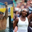 Traja najlepší. Zľava Michael Phelps, Serena Williams a Lionel Messi.