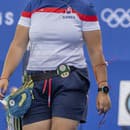 Na snímke slovenská lukostreľkyňa Denisa Baránková počas kvalifikácie olympijského luku žien.