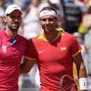 Novak Djokovič a Rafael Nadal pred vzájomným zápasom na OH v Paríži 2024.