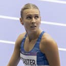 Na snímke slovenská šprintérka Viktória Forsterová v rozbehoch na 100 m žien.