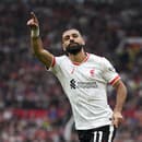 Salah oslavuje gól do siete United