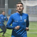 Slovenský futbalista Kristián Vallo počas reprezentačného zrazu.