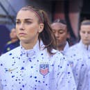 Futbalistka Alex Morganová v reprezentačnom drese USA.