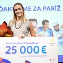 Na snímke štvrtá tenistka z OH 2024 v Paríži Anna Karolína Schmiedlová.