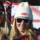 Na snímke dve fenomenálne lyžiarky Lindsey Vonnová a Mikaela Shiffrinová.  