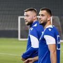 Snímka z tréningu slovenskej futbalovej reprezentácie pred stretnutím C-divízie Ligy národov Azerbajdžan - Slovensko.