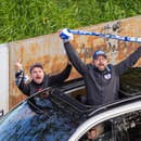 Fanúšikovia ŠK Slovan Bratislava zorganizovali autovýjazd na derby s Trnavou