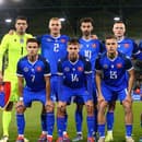 Na snímke základná zostava slovenskej futbalovej reprezentácie do 21 rokov