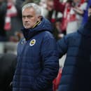 José Mourinho počas zápasu so Slaviou Prahou