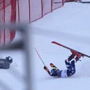 Americká lyžiarka Mikaela Shiffrinová po tvrdom páde na domácej zjazdovke v Killingtone.