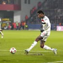 Marcus Rashford v zápase proti Plzni