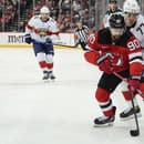 Slovenský útočník Tomáš Tatar v drese New Jersey Devils.