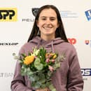 Slovenská juniorská reprezentantka v tenise Mia Pohánková počas tlačovej konferencie po príchode z grandslamového turnaja Australian Open v Melbourne.