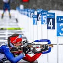 Michaela Straková na trati rýchlostných pretekov na 6 km.