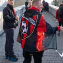 Fanúšikovia na derby Slovan - Trnava