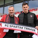 Na snímke nový športový riaditeľ FC Spartak Trnava Martin Škrtel počas tlačovej konferencii.