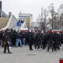 Trnavskí fanúšikovia pred derby na Slovane.