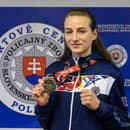 Na snímke boxerka Miroslava Jedináková počas tlačovej konferencie po návrate z MS srbskom Niši.