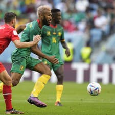 Momentka zo zápasu Švajčiarsko - Kamerun.