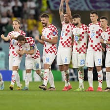Radosť chorvátskych futbalistov.