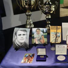Na spomienke nesmeli chýbať trofeje Antona Tkáča.