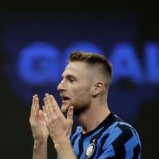 Slovenský obranca Milan Škriniar v drese Interu Miláno.