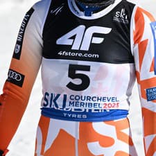 Petra Vlhová počas slalomu na MS 2023.