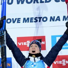 Nórska biatlonistka Marte Olsbuová Röiselandová zvíťazila v šprinte žien na 7,5 km v rámci 7. kola Svetového pohára v Novom Měste na Morave v piatok 3. marca 2023.