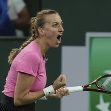Na snímke česká tenistka Petra Kvitová postúpila do štvrťfinále na turnaji WTA v americkom Indian Wells.