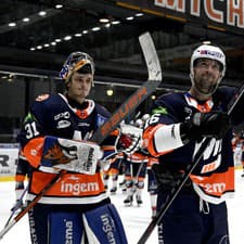 Na snímke radosť hráčov HC Dukla Ingema Michalovce.