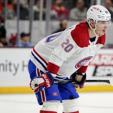Juraj Slafkovský v drese Montrealu Canadiens. 