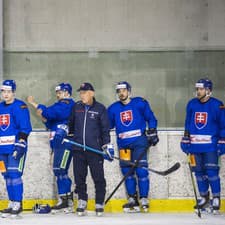 Na snímke tréning slovenskej hokejovej reprezentácie v rámci kempu pred MS 2023 v Bratislave.