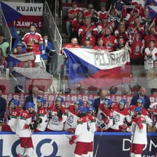 Česko má v Rige veľkú podporu fanúšikov. 