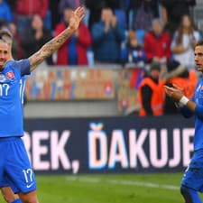 Marek Hamšík pri rozlúčke s reprezentáciou.