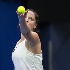 Na snímke slovenská tenistka Viktória Hrunčáková.