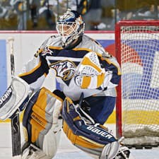 Lašák v rokoch 2001 až 2003 odchytal za Nashville šesť duelov v NHL.