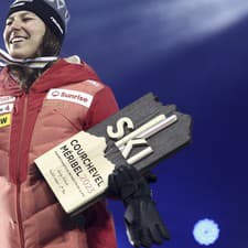  Švajčiarska lyžiarka Wendy Holdenerová.
