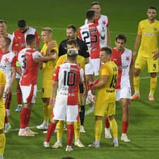 Slavia Praha sa vo štvrtok predstavila v Košiciach.