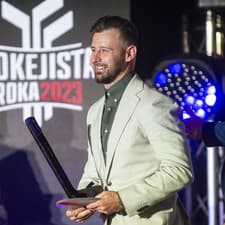 Tomáš Tatar získal ocenenie Hokejista roka a najlepší útočník (Cena Jozefa Golonku) počas vyhlásenia ankety Hokejista roka 2023.