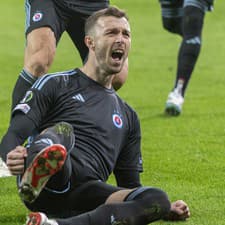 Aleksandar Čavrič v zápase proti Ľubľane.
